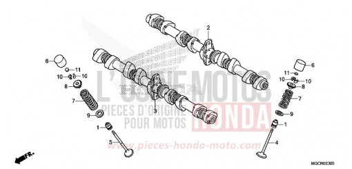 ARBRE A CAMES/SOUPAPE CB1100NAJ de 2018